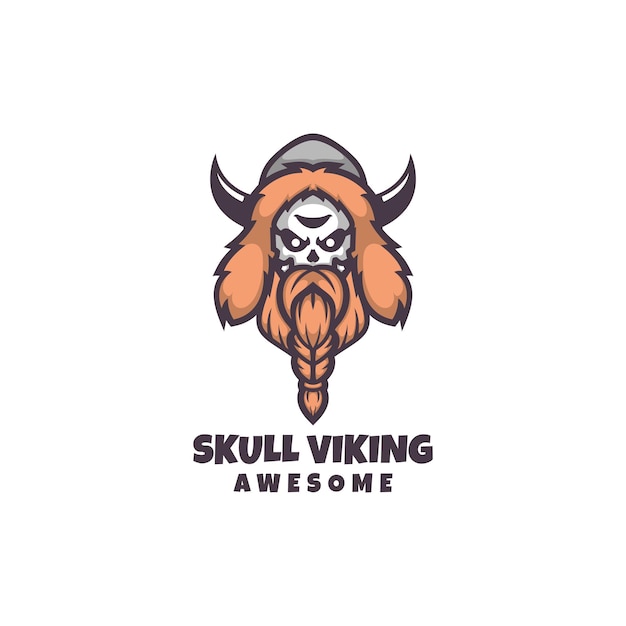 Skull Viking Logo