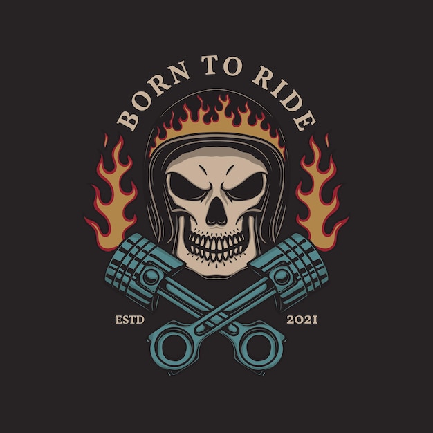 Skull  Pistons  Harley Davidson  US on Behance