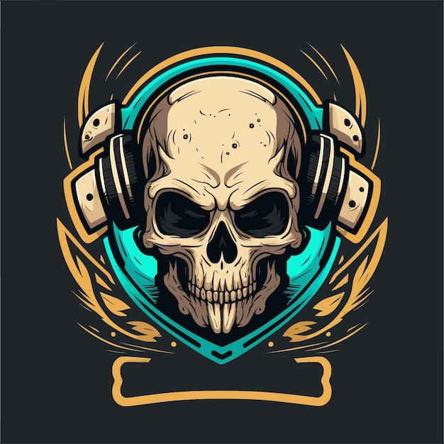 Premium Vector  Video gamer design with headphone esports mascot gaming  logo template illustration