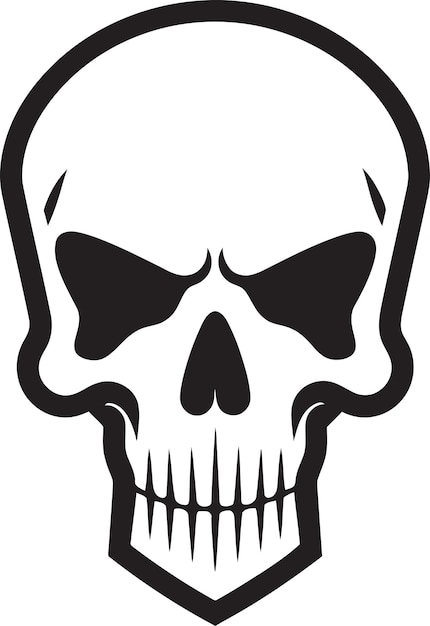 Vector skullhead swagger funky black monochrome art chic vibe a stylish skullhead revolution
