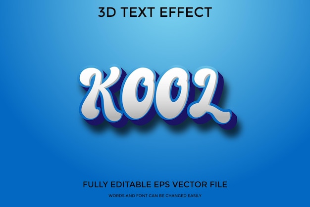 sky 3d editable text effect