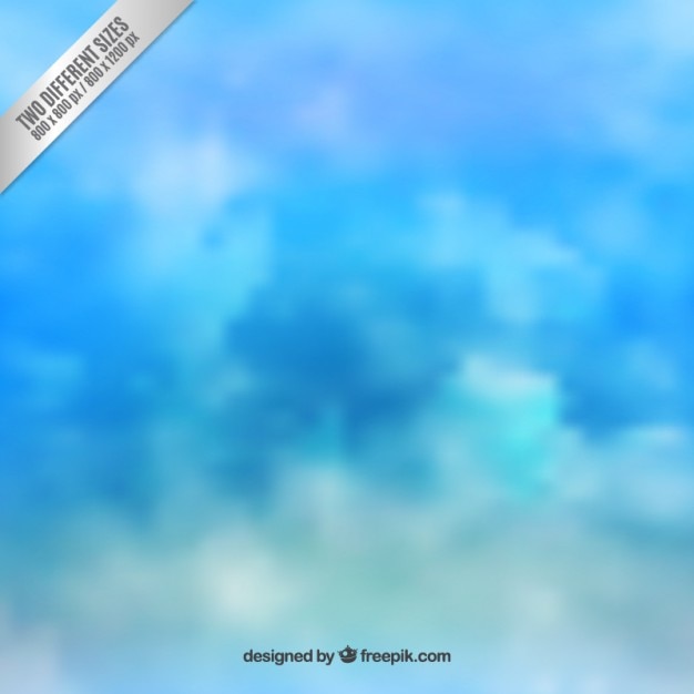 Vector sky background in blue tones