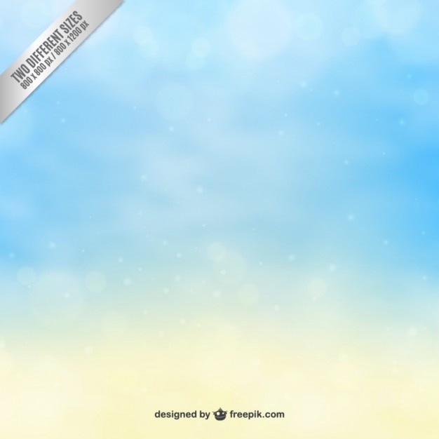 Vector sky background in blue and yellow tones