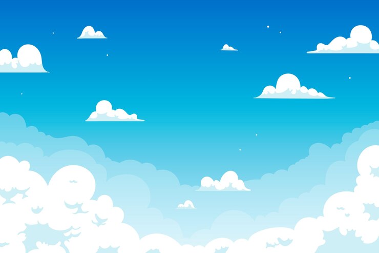 Vector 화상 회의 디자인을위한 하늘 배경