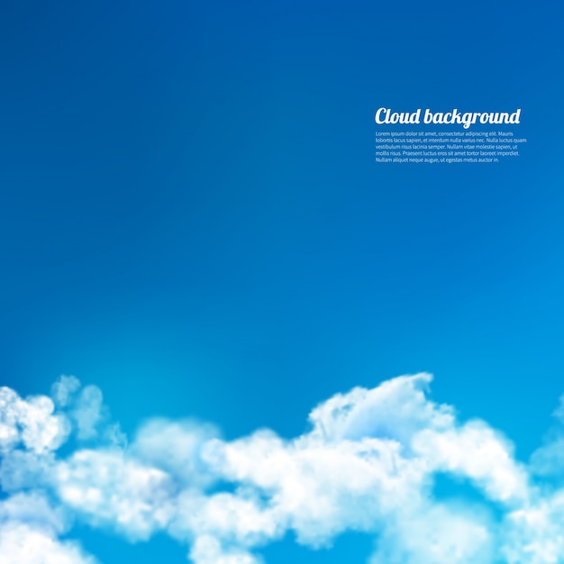 Sky background with clouds