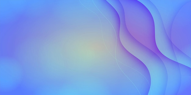 sky blue fluid gradient wavy shapes vector design post