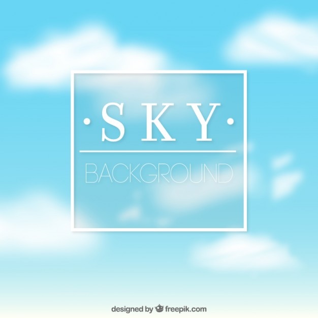 Sky blurred background