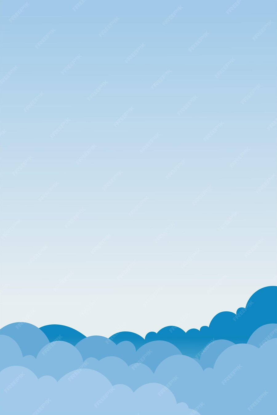Premium Vector | Sky and cloud background blue background vector