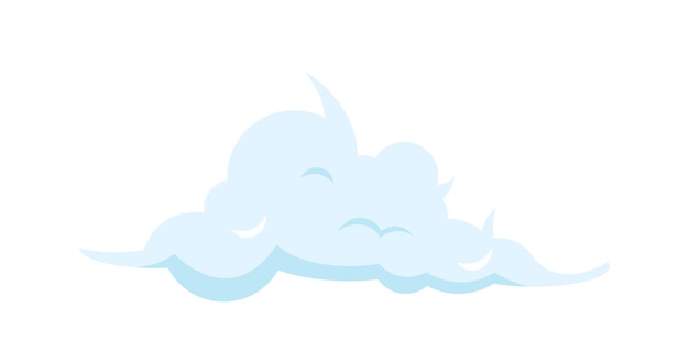 Vector sky cloud icon vector illustration