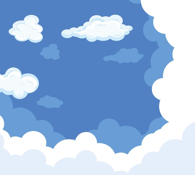 Sky clouds icon collection