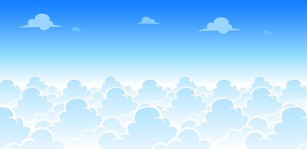 Vector sky day game background