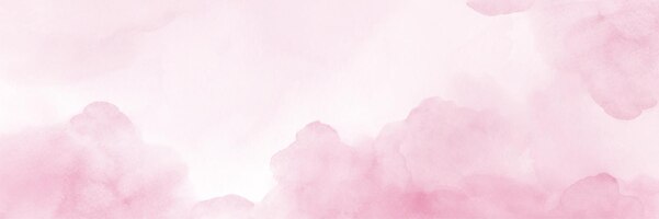 Sky fantasy pastel pink watercolor hand-painted for background.