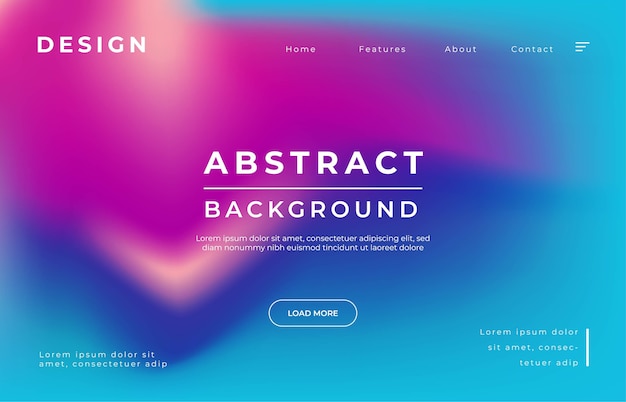 Vector sky space landing page