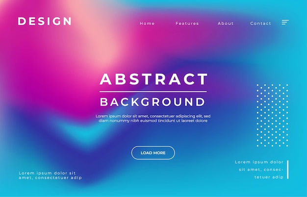 Vector sky space landing page