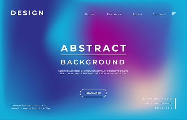 Vector sky space landing page