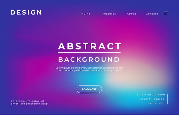 Vector sky space landing page