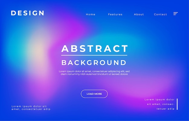 Vector sky space landing page