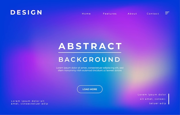 Vector sky space landing page