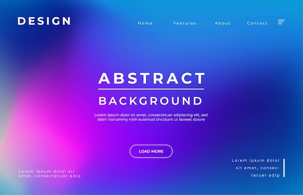 Vector sky space landing page