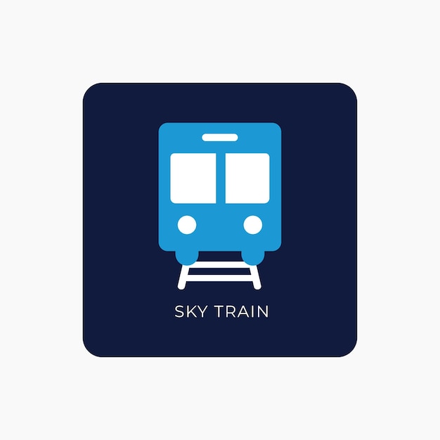 Sky Train Sign Icon