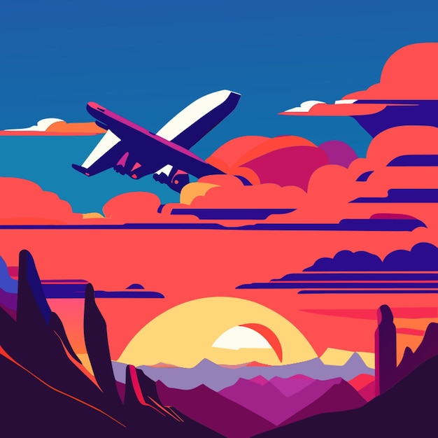 sky vector illustration art