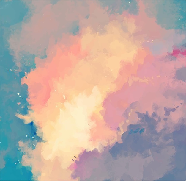 Sky Watercolor Background