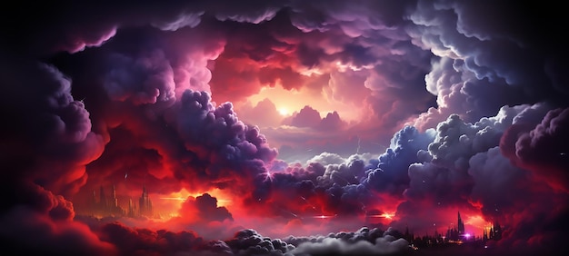 Vector sky weather cloudscape clouds dramatic background light nature storm heaven atmosphere dark d