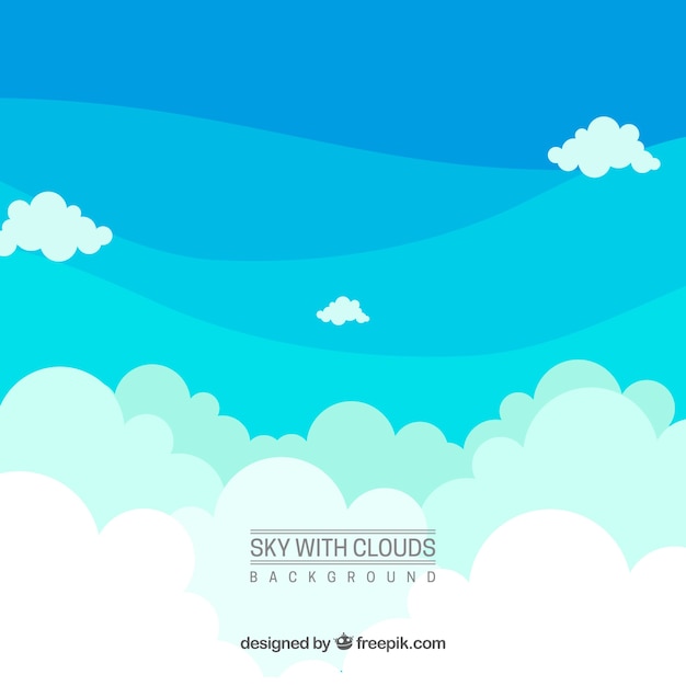 Sky with clouds background