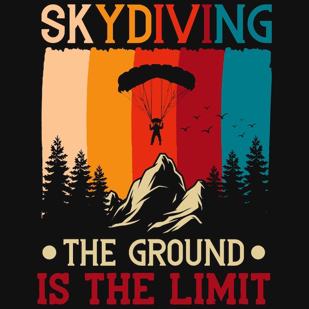 Skydiving tshirt design