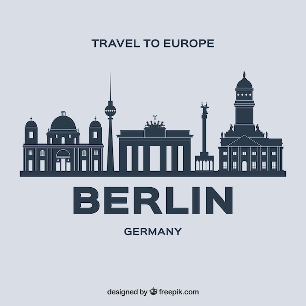 Vector skyline design of berlin