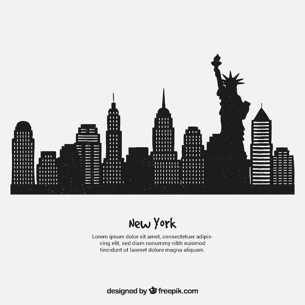 Skyline design of new york