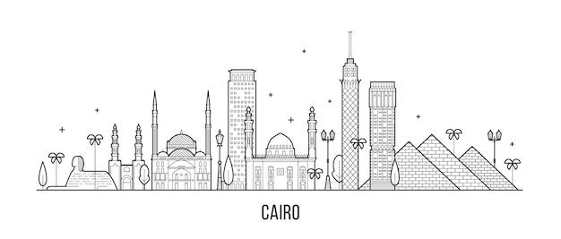 Skyline van Caïro, Egypte