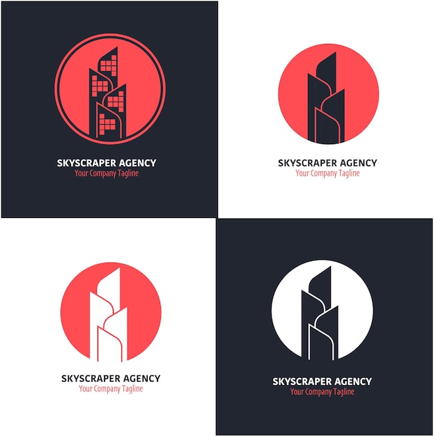 Skyscraper logo concept