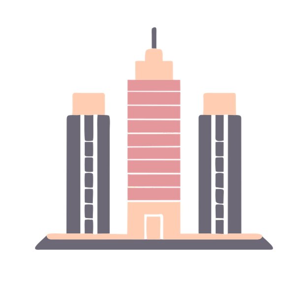 skyscraperthemed stickers icon