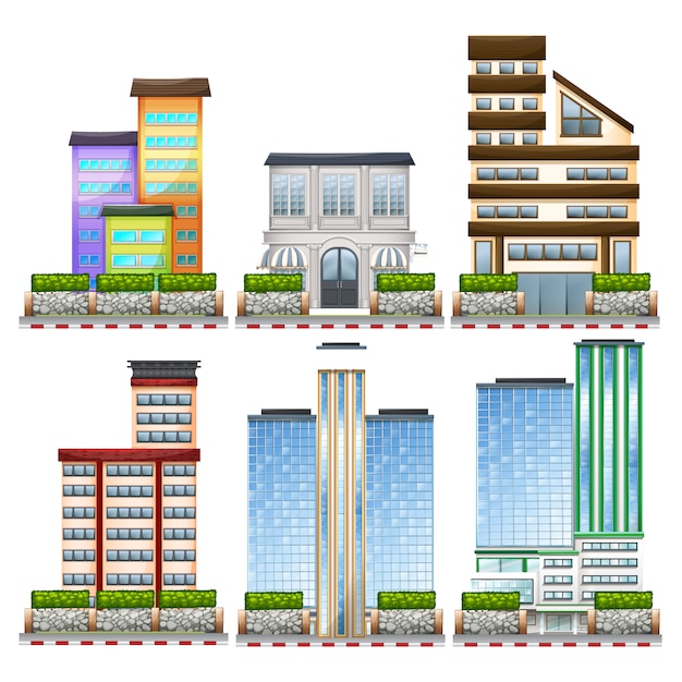 Vector skyscrappers collection