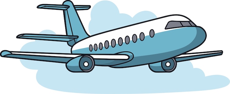Vector スカイワード・アドベンチャー イラスト飛行機の旅