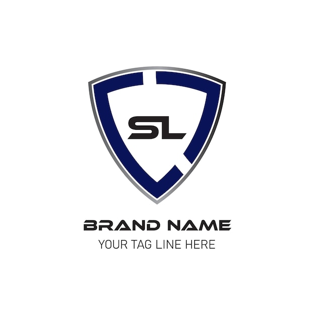 Vector sl brand letter logo design