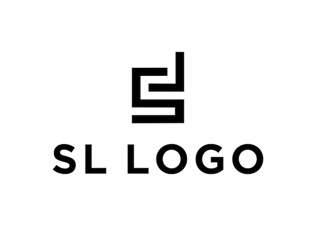 sl logo design vector illustration