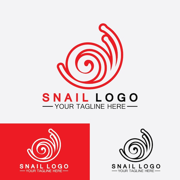 Slak Logo creatief modern design inspiratie vector