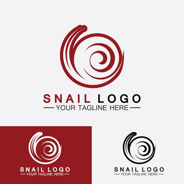 Slak Logo creatief modern design inspiratie vector