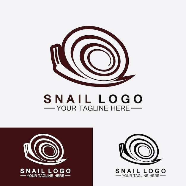 Slak Logo creatief modern design inspiratie vector