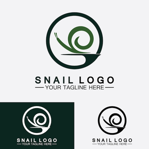 Slak Logo creatief modern design inspiratie vector