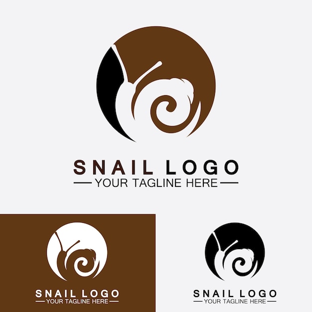 Slak Logo creatief modern design inspiratie vector