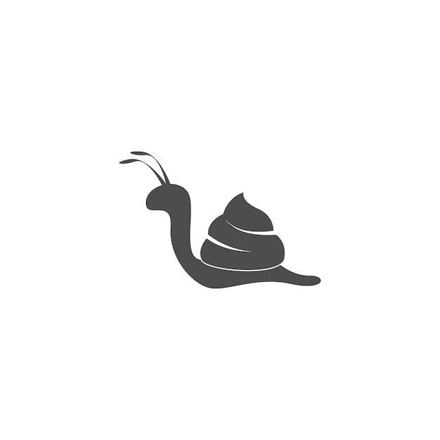 Slak pictogram logo ontwerp illustratie sjabloon