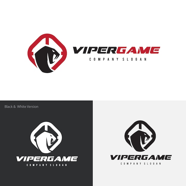 Slang, Venom, Viper logo sjabloon.