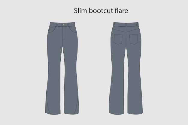 slanke bootcut flare 1
