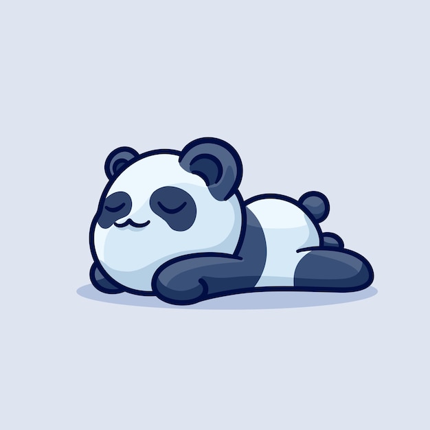 Slapen leuke panda luie cartoon