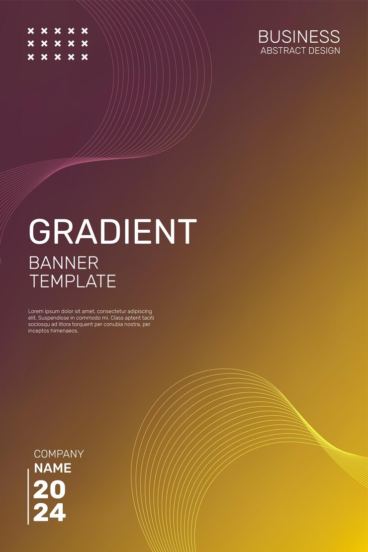 Sleek Dark Yellow Gradient Vector Background