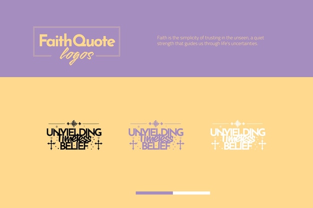 Sleek FaithLogo Template Bundle Branding classic style