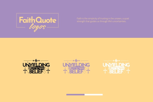 Vector sleek faithlogo template bundle branding classic style